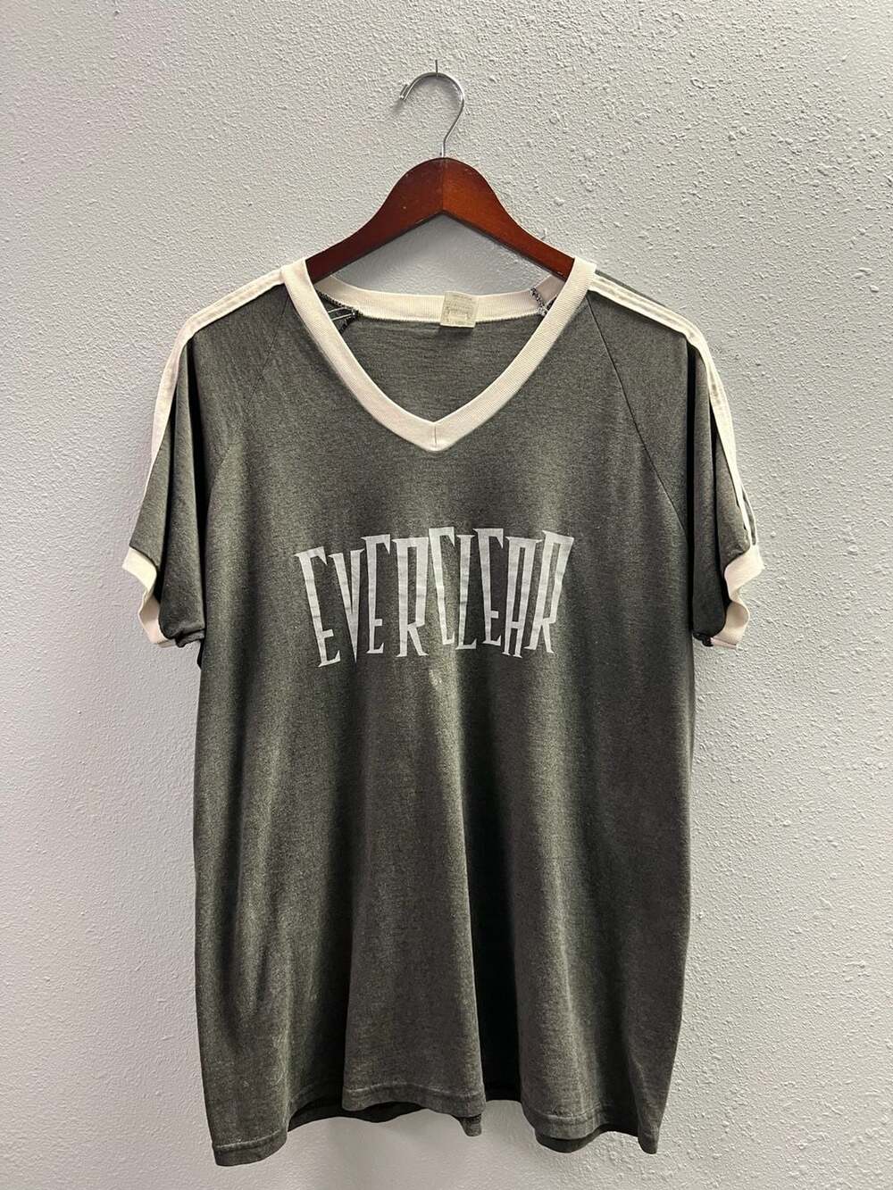 VTG 90s Everclear Sparkle and Fade Band Shirt XL Augusta Sportswear Ringer 0117